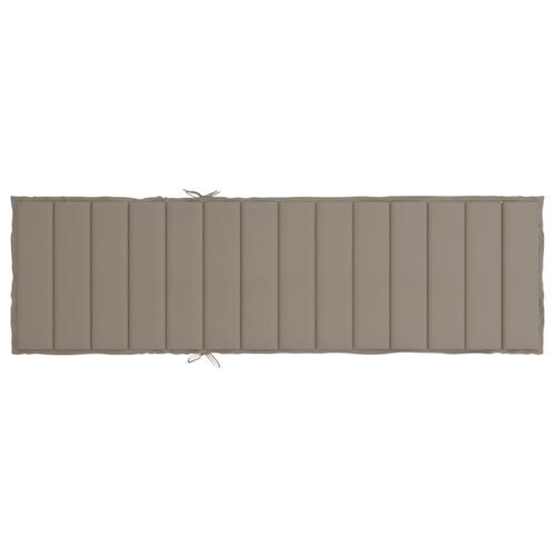 Hynde til liggestol 200x70x3 cm oxfordstof gråbrun