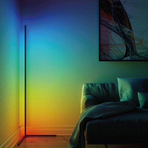 KSIX gulvlampe 140 cm - LED RGB, 12 W, EU-stik