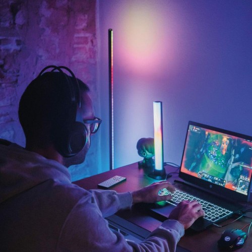 KSIX gulvlampe 140 cm - LED RGB, 12 W, EU-stik