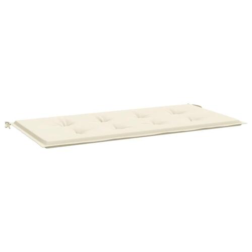Hynde til havebænk 100x50x4 cm oxfordstof cremefarvet