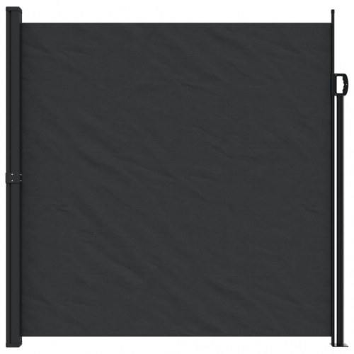 Sidemarkise 200x500 cm sammenrullelig sort