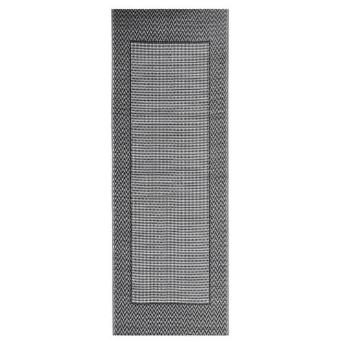 Udendørs gulvtæppe ARAKIL 80x250 cm PP sort