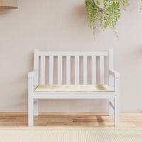 Hynde til havebænk 120x50x3 cm oxfordstof cremefarvet