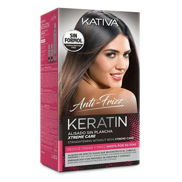 Glattende Hårbehandling Keratin Anti Frizz Xtrem Care Kativa Stk Skadet Hår