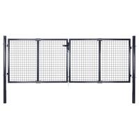 Havelåge i trådnet galvaniseret stål 289 x 75 cm grå