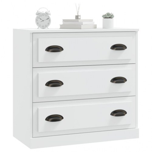 Skænk med 3 skuffer - hvid, 70 x 35,5 x 67,5 cm