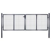 Havelåge i trådnet galvaniseret stål 289 x 100 cm grå