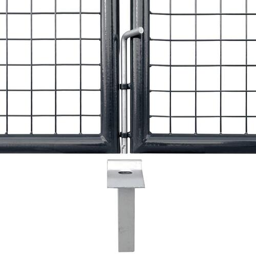 Havelåge i trådnet galvaniseret stål 289 x 100 cm grå