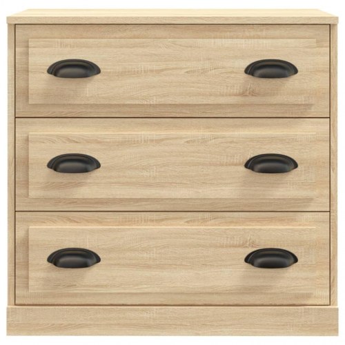 Skænk med 3 skuffer - sonoma-eg, 70 x 35,5 x 67,5 cm