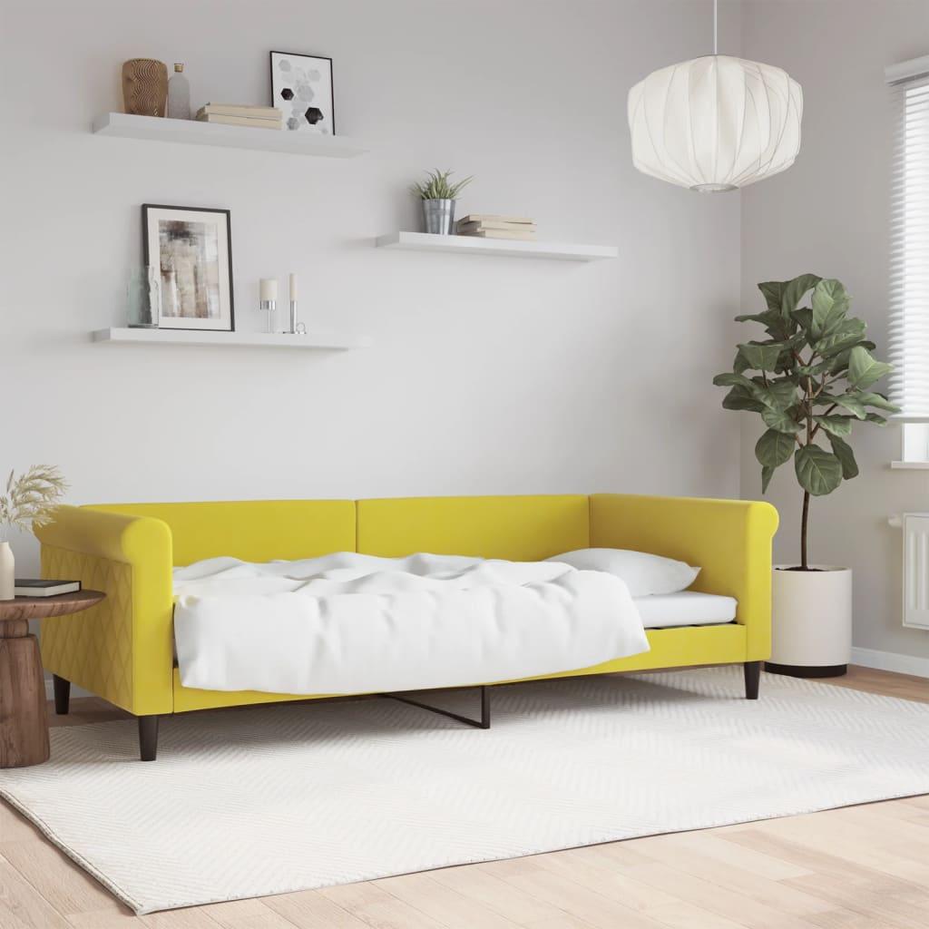 Daybed 90x200 cm velour gul