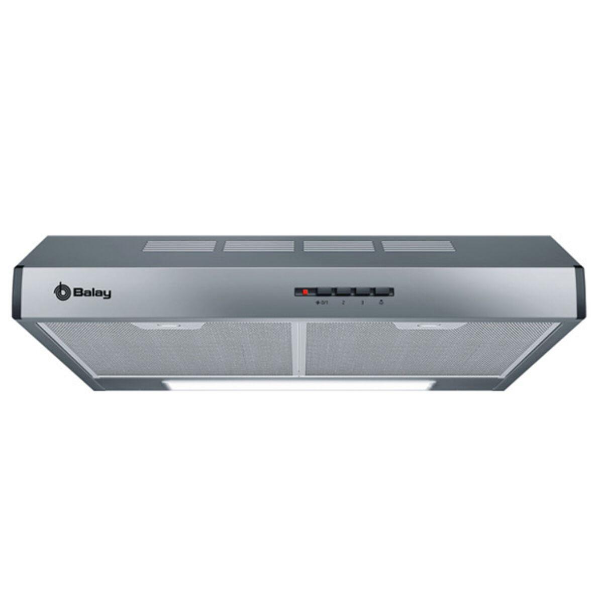 Balay 3BH263MX emhætte 60 cm - 350 m³/t, LED, rustfrit stål