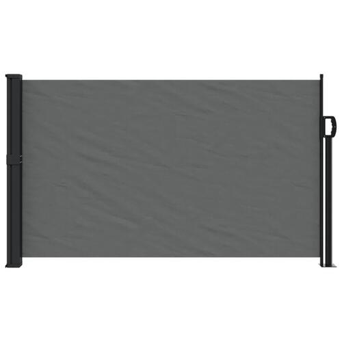 Sammenrullelig sidemarkise 120 x 600 cm antracitgrå