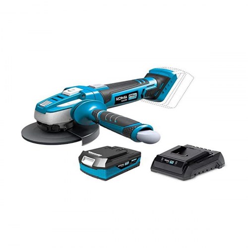 Vinkelsliber 20 V - Koma Tools, blå/sort