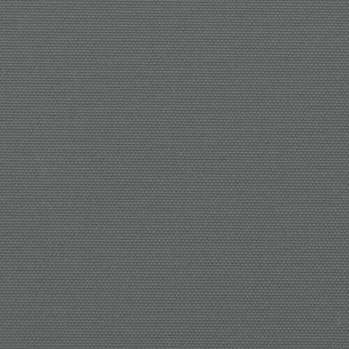 Sammenrullelig sidemarkise 120 x 600 cm antracitgrå