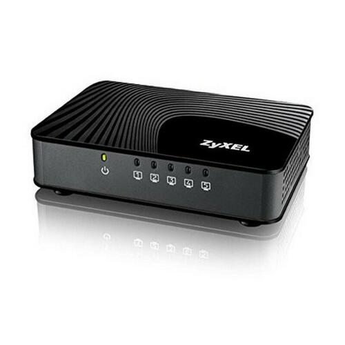 Switch til desktop ZyXEL GS-105SV2 LAN Sort Gigabit (RJ45) x 5