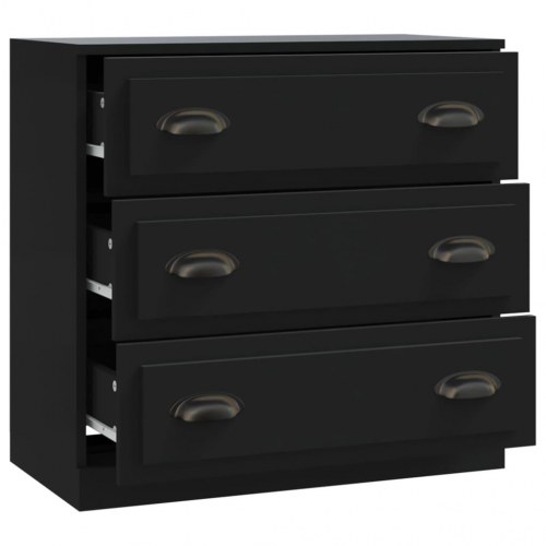 Skænk 70x35,5x67,5 cm konstrueret træ sort