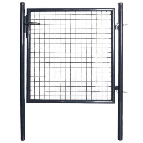 Havelåge i trådnet galvaniseret stål 85,5 x 100 cm grå