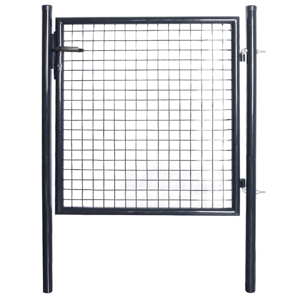 Havelåge i trådnet galvaniseret stål 85,5 x 100 cm grå