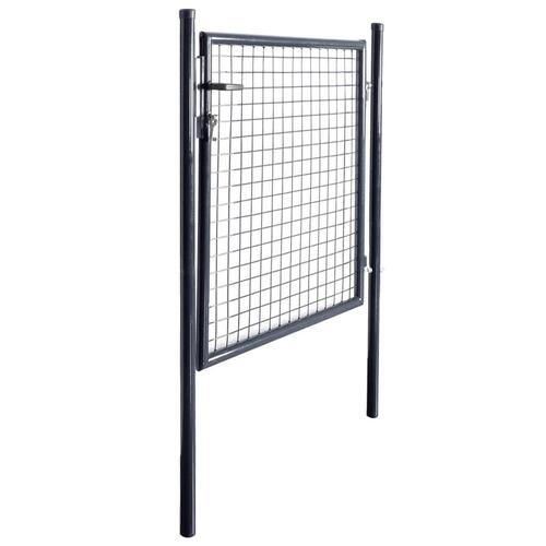 Havelåge i trådnet galvaniseret stål 85,5 x 100 cm grå