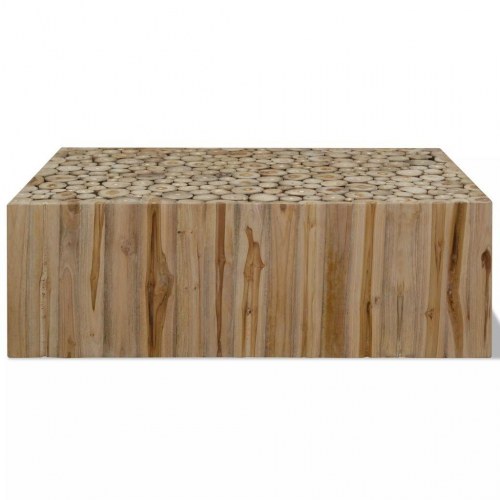 Sofabord 90x50x30 cm ægte teaktræ