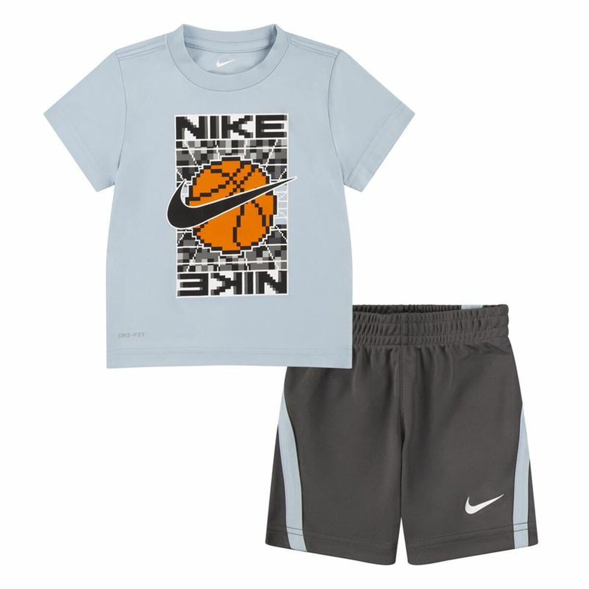 Nike Df Icon sportssæt til drenge, grå/multifarvet, 2 dele - 24 mdr.