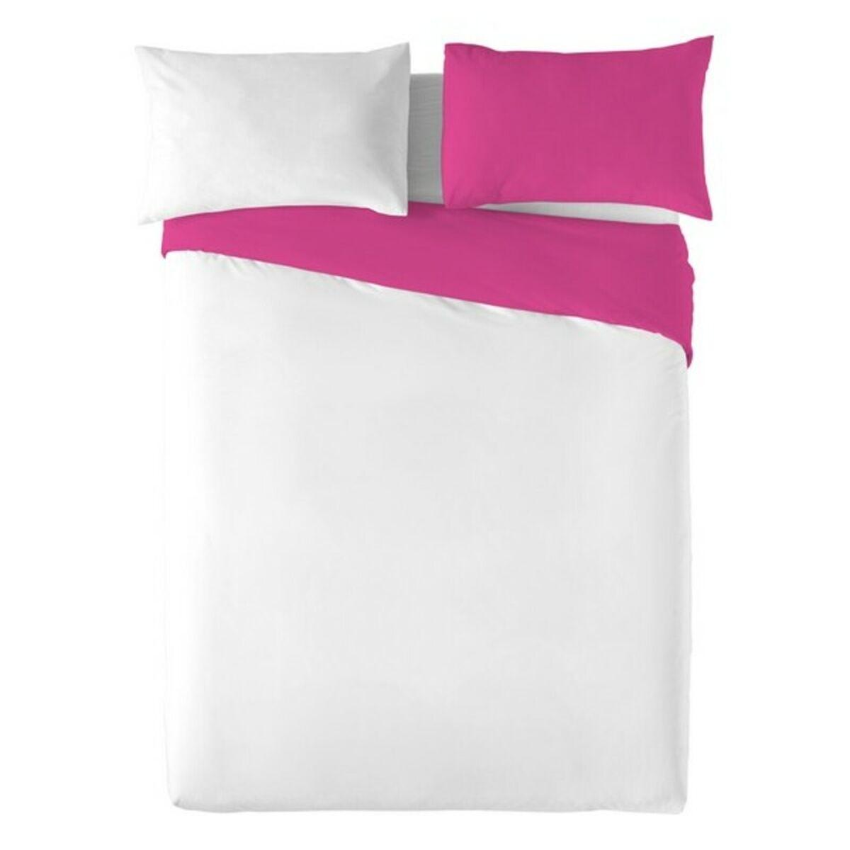 Nordisk cover Naturals Hvid Fuchsia UK dobbeltseng (220 x 270 cm)