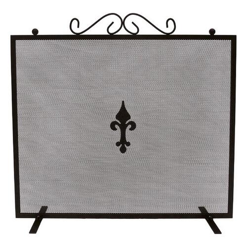 Beskyttelse til pejs EDM Sort 67,3 x 0,8 x 61 cm