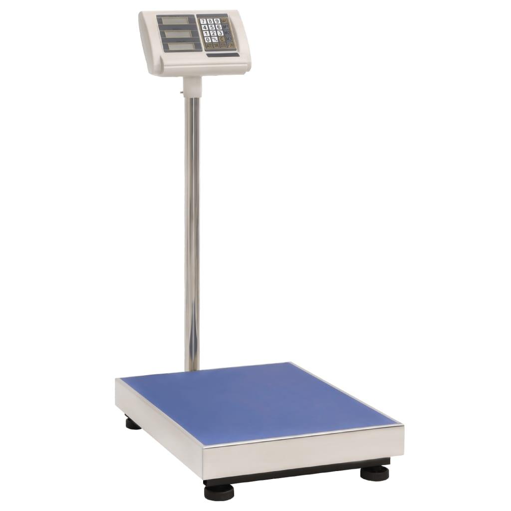 Digital platformsvægt 300 kg med genopladeligt batteri