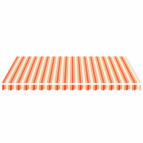Udskiftningsdug til markise 4 x 3 m - gul og orange striber