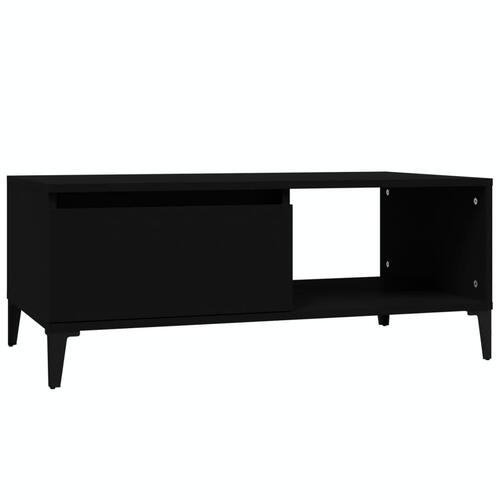 Sofabord 90x50x36,5 cm konstrueret træ sort