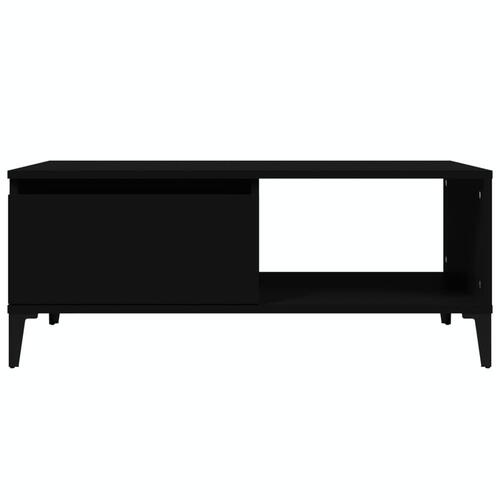 Sofabord 90x50x36,5 cm konstrueret træ sort