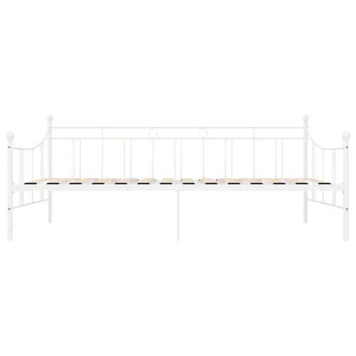 Stel til daybed 90x200 cm metal hvid