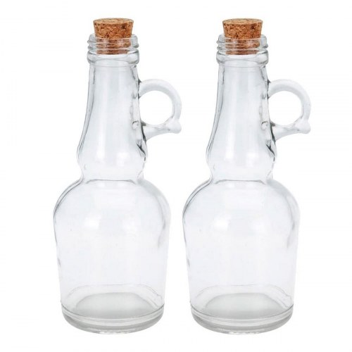 Excellent Houseware flakonsæt til olie/eddike, 250 ml - gennemsigtig med kork