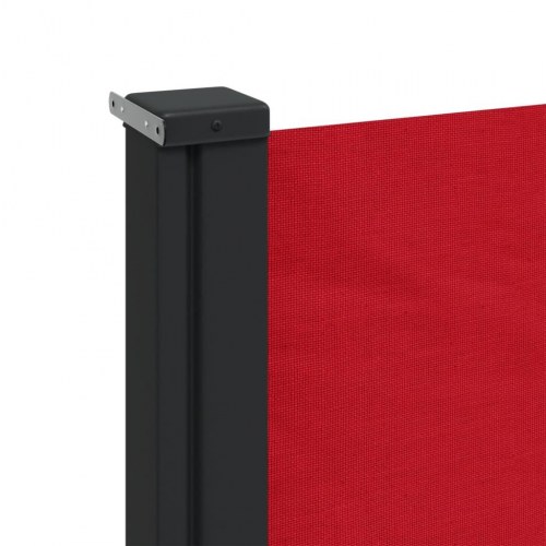 Sammenrullelig sidemarkise 160 x 600 cm rød