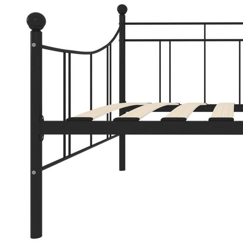 Stel til daybed 90x200 cm metal sort