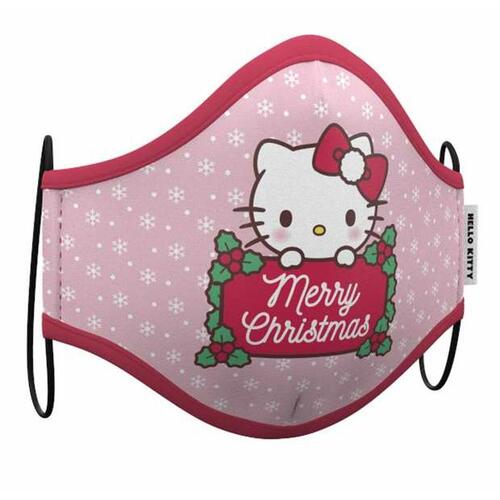 Genanvendelig stof hygiejnemaske Hello Kitty Jul 2 Dele Multifarvet 10-12 år