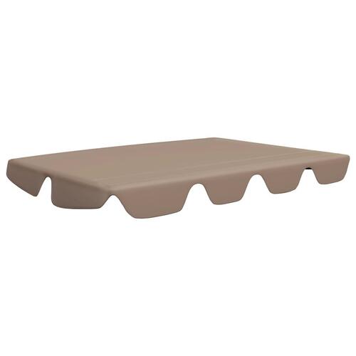 Baldakin til havegynge 150/130x105/70 cm gråbrun