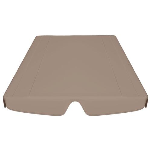 Baldakin til havegynge 150/130x105/70 cm gråbrun