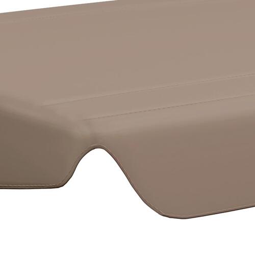 Baldakin til havegynge 150/130x105/70 cm gråbrun