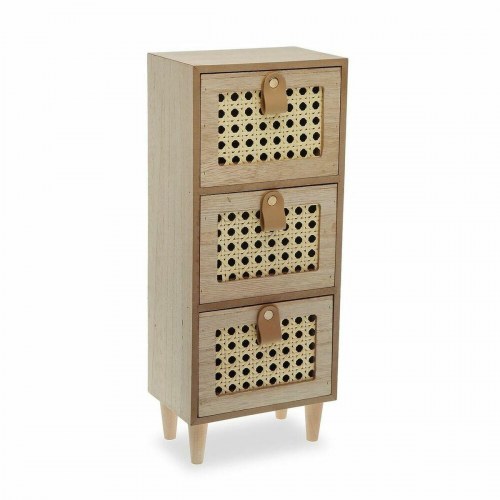 Versa smykkeskrin brun - vægmonteret, 10 × 34 × 14 cm