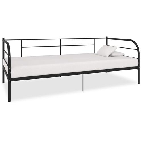 Stel til daybed 90x200 cm metal sort