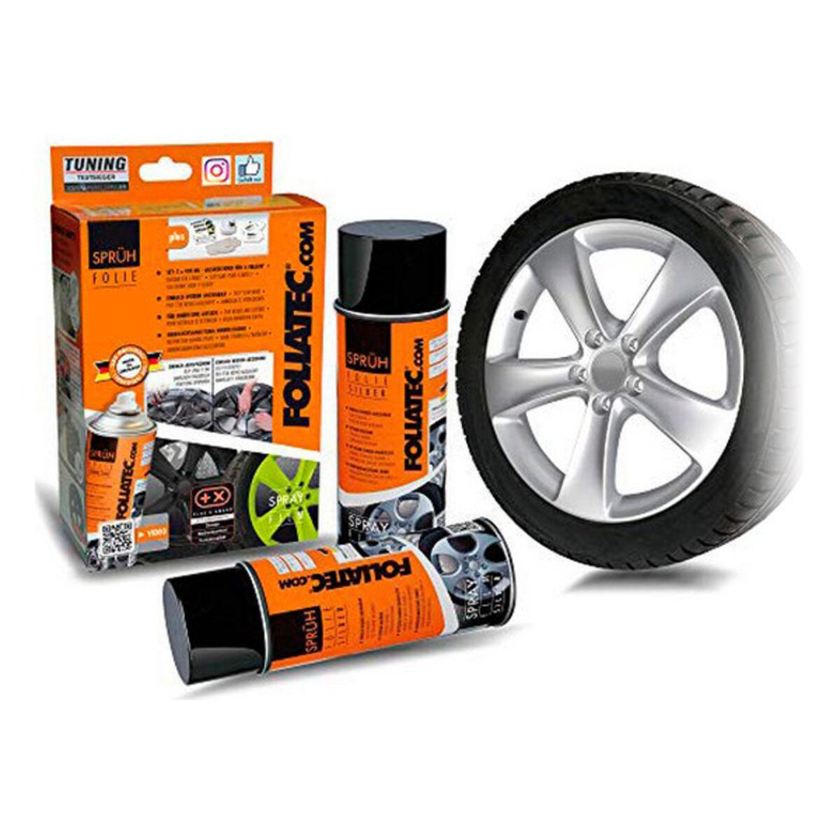 Foliatec flydende gummi spray - sølv, 400 ml (2 stk)