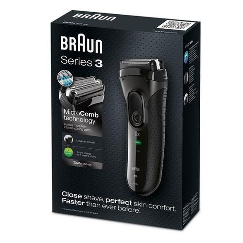 Shaver Braun 3020S Sort