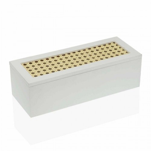 Versa smykkeskrin rektangulær - hvid, 10 × 8 × 26 cm