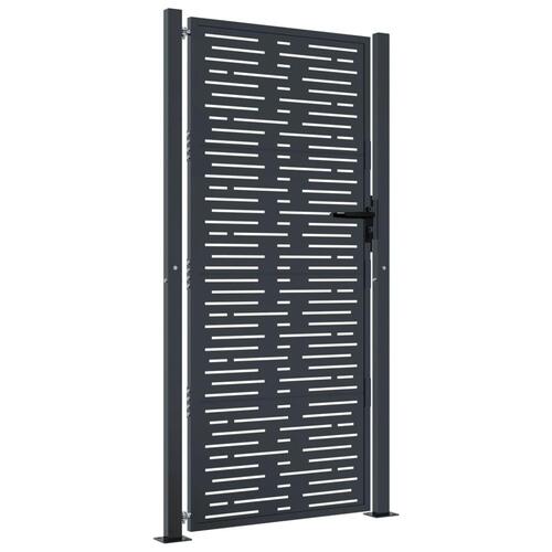 Havelåge 105x180 cm firkantet design stål antracitgrå