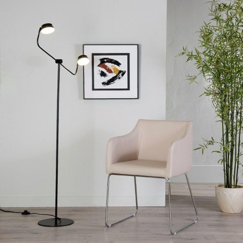 Gulvlampe 70 x 70 x 154 cm Sort Stål