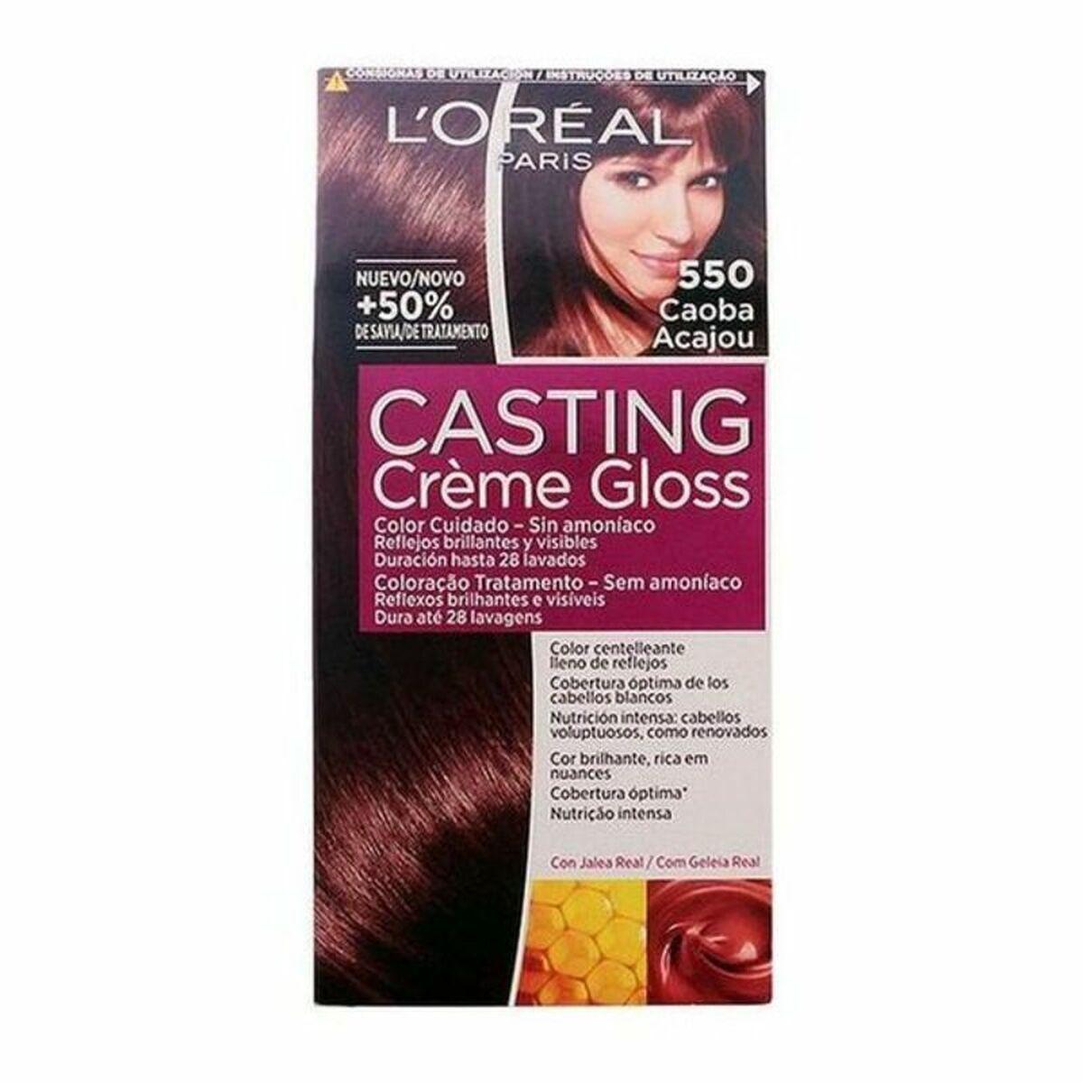 L'Oréal Paris Casting Crème Gloss hårfarve 550 Mahogni - uden ammoniak, 180 ml