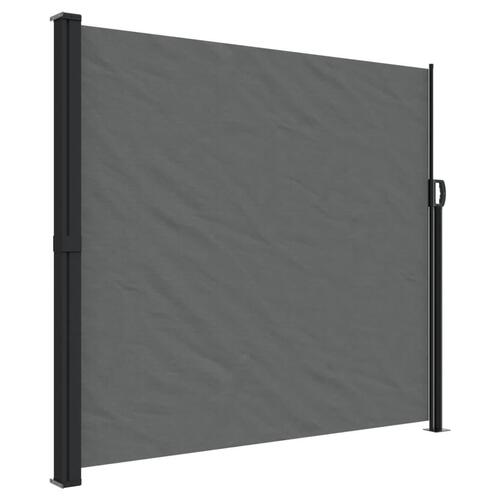 Sammenrullelig sidemarkise 180x600 cm antracitgrå