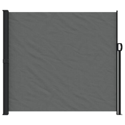 Sammenrullelig sidemarkise 180x600 cm antracitgrå