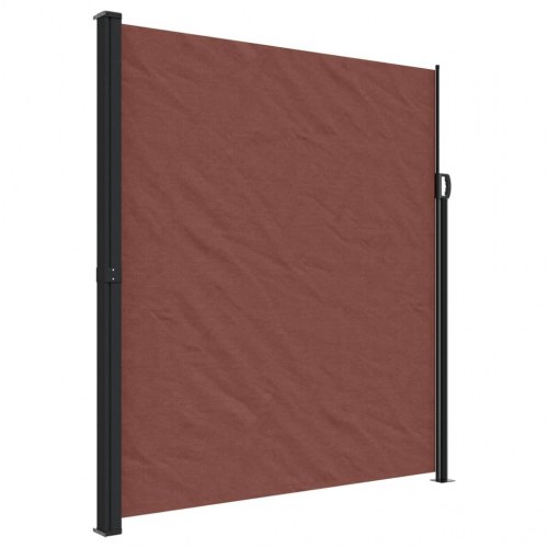 Sammenrullelig sidemarkise 220 × 600 cm - brun